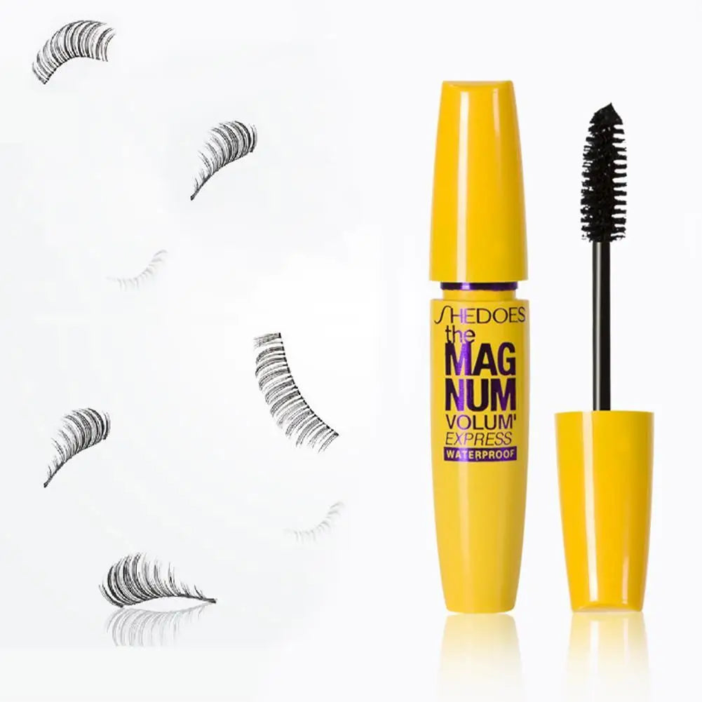 3D Silk Fiber Curling Thick Mascara Black Waterproof Eye Eyelash Blooming Makeup Mascara Lasting Lashes No Concentrated