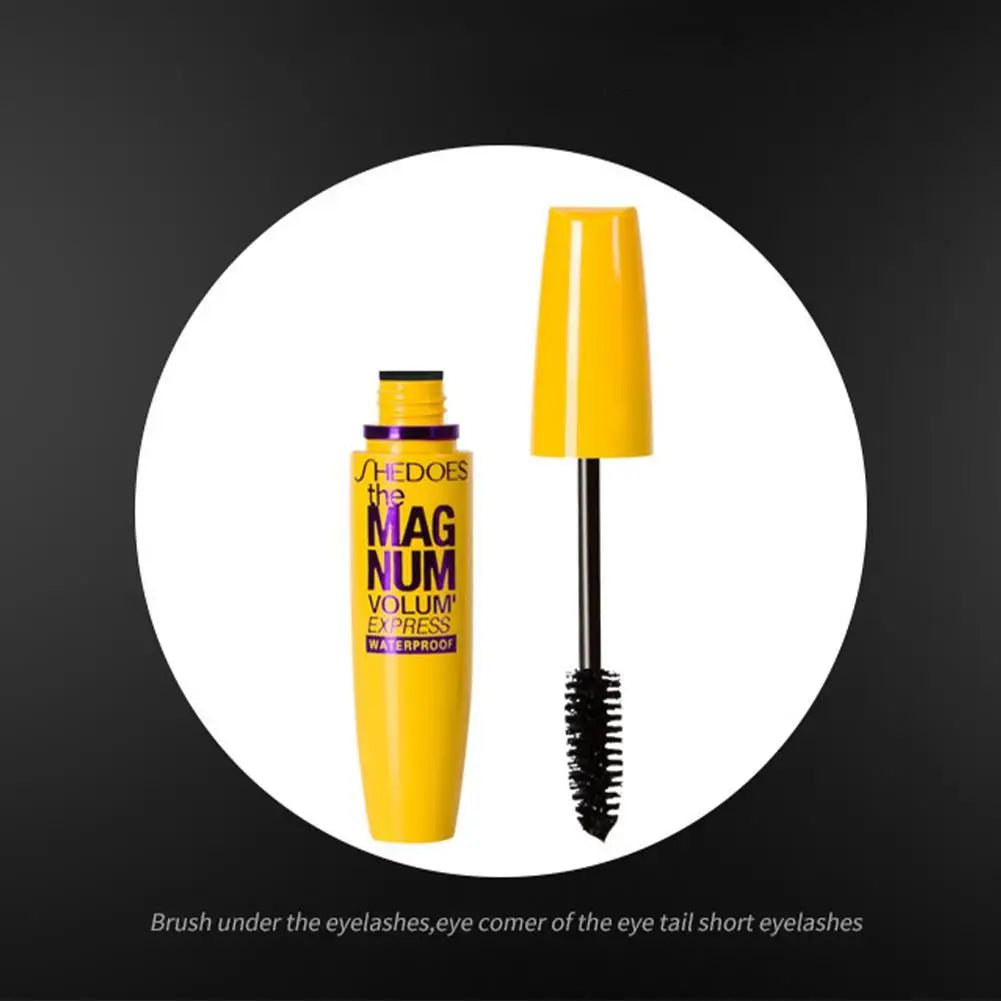 3D Silk Fiber Curling Thick Mascara Black Waterproof Eye Eyelash Blooming Makeup Mascara Lasting Lashes No Concentrated