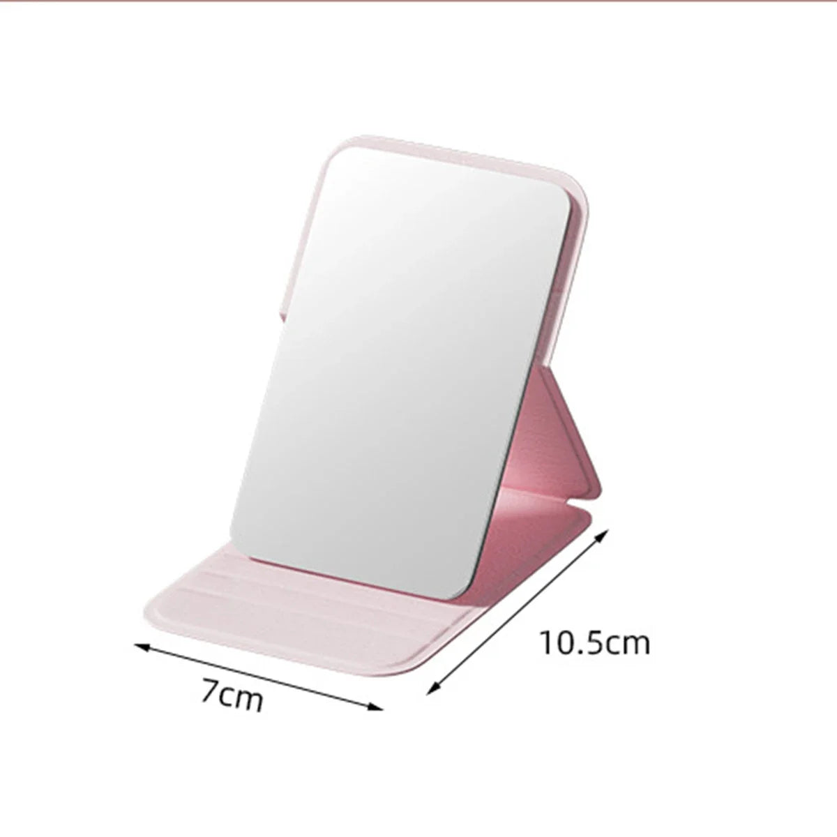 Portable Handheld Mini Makeup Mirror, Dormitory Tabletop And Office Use, Adjustable And Portable Folding Mirror