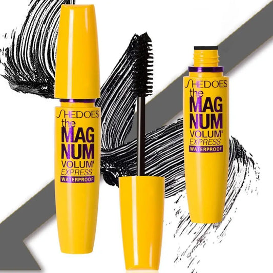 3D Silk Fiber Curling Thick Mascara Black Waterproof Eye Eyelash Blooming Makeup Mascara Lasting Lashes No Concentrated