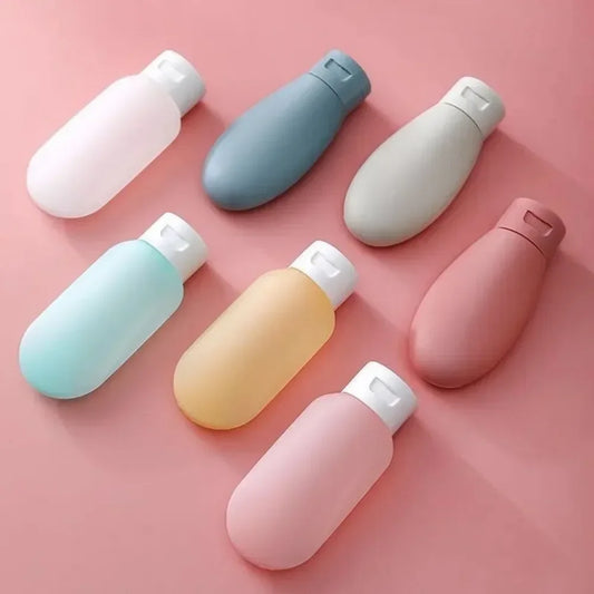 4Pcs 60ml Travel Bottle Set Refillable Bottles Soft Cream Lotion Shampoo Squeeze Tube